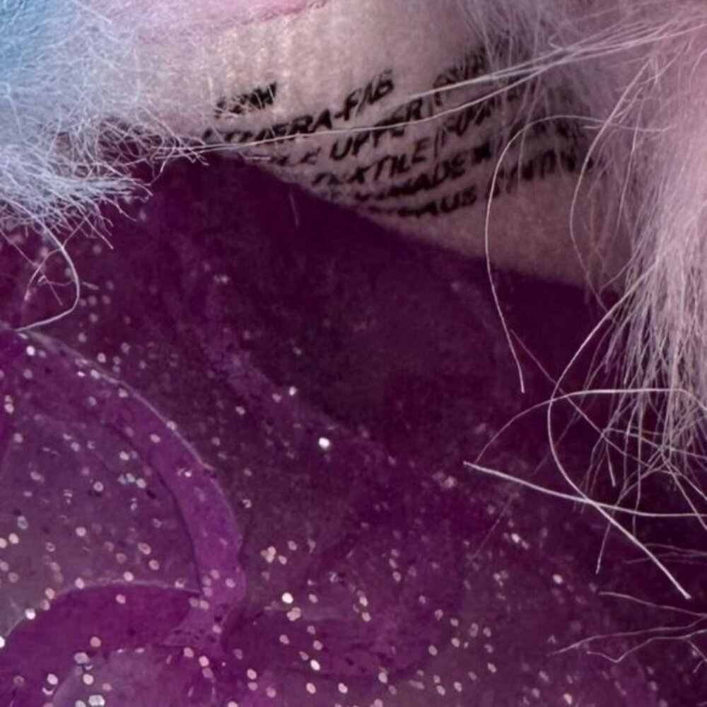 Tucker + Tate Hera Faux Fur Sandals in Purple Rainbow - Picture 3 of 4